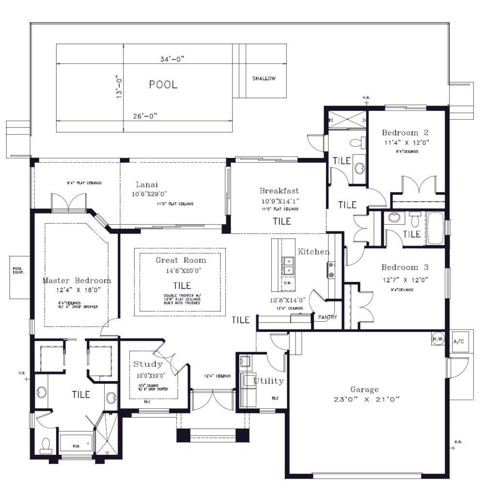 The Caicos Floorplan | FCI Homes | Marco Island Home Builder | FCI Homes